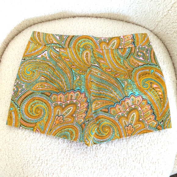 J Crew Paisley Patterned Women's Shorts - Picture 2 of 6